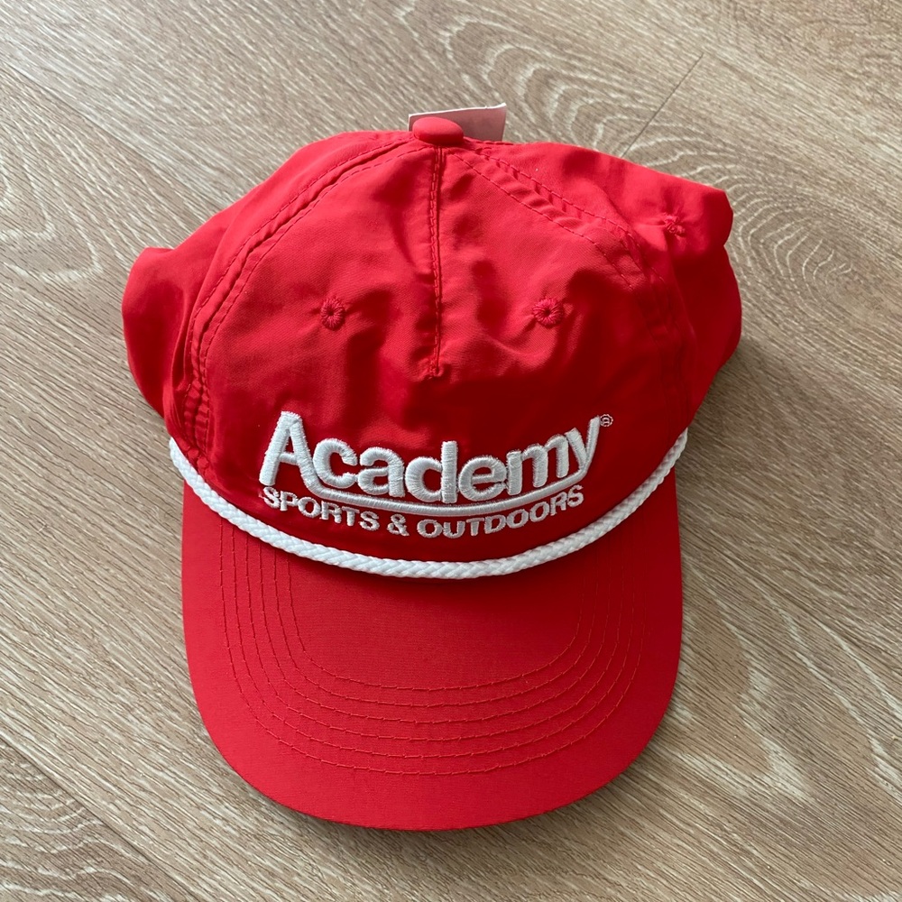 NWT Academy red vintage adjustable cap - Picture 3 of 4